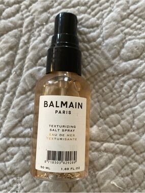 Balmain Paris Texturizing Salt Spray — Black Cap, Amber Liquid